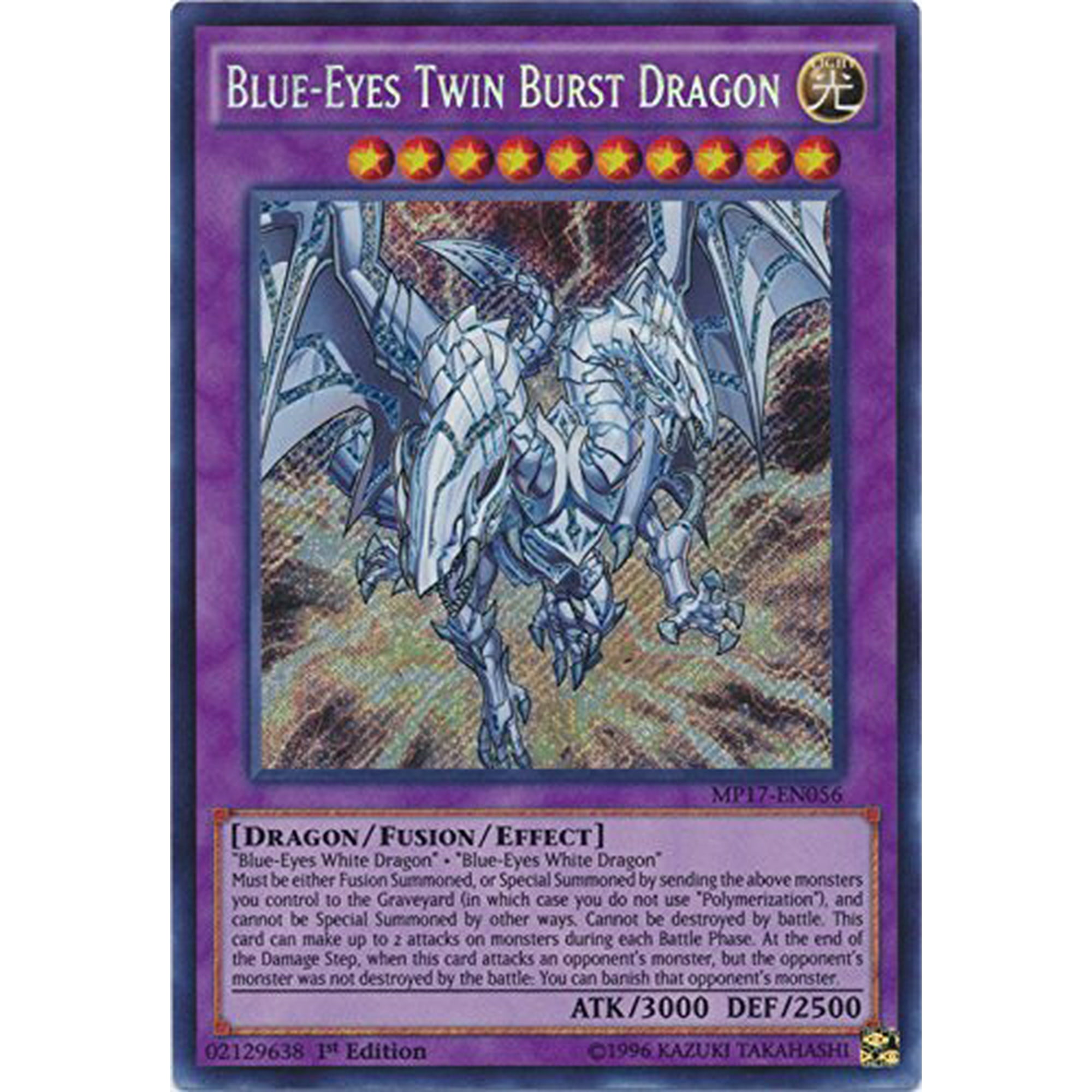Blue-Eyes Twin Burst Dragon MP17-EN056 Secret Rare 1st Edition NM FAST YUGIOH